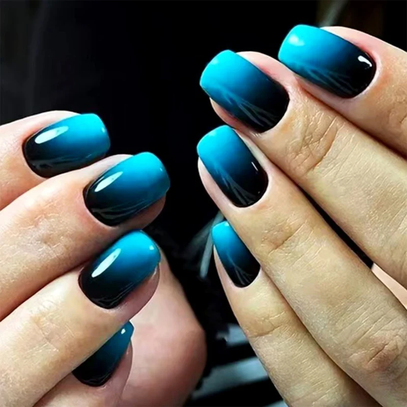 Glänzendes Gradient Press-On Nagelset