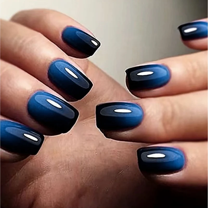 Glänzendes Gradient Press-On Nagelset