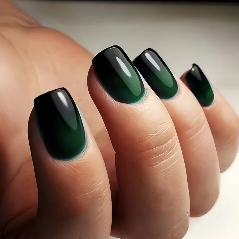 Glänzendes Gradient Press-On Nagelset