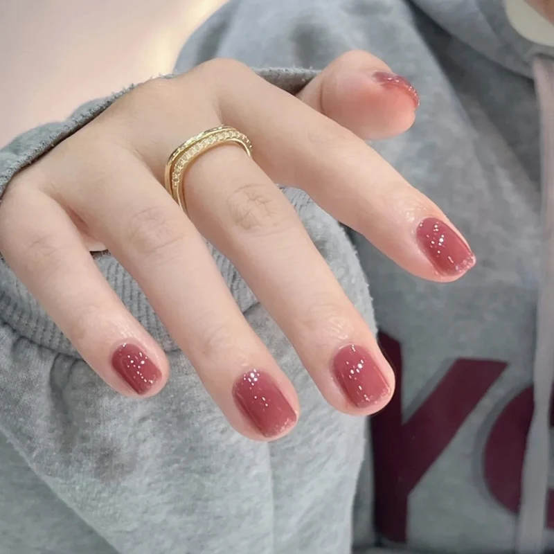 Glänzendes Gel Press-On Nagelset
