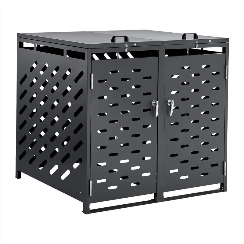 Mülltonnenbox 2x240L Mülltonnen Müllbox Tonnen