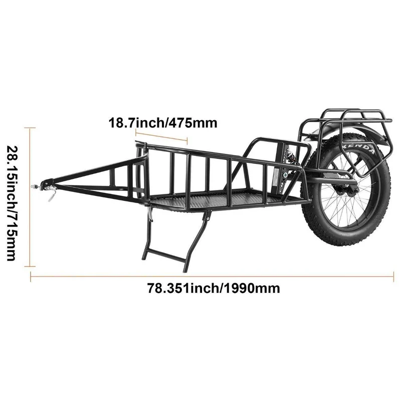 Fahrradanhänger 32kg Einrad