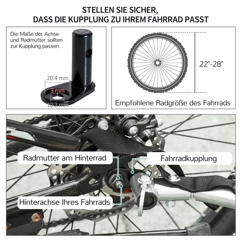 Fahrradanhänger klappbar 40 kg