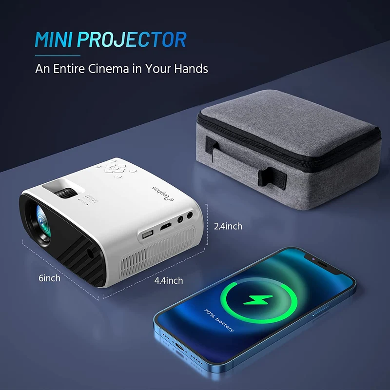 Now you can take the cinema experience wherever you go with this mini projector