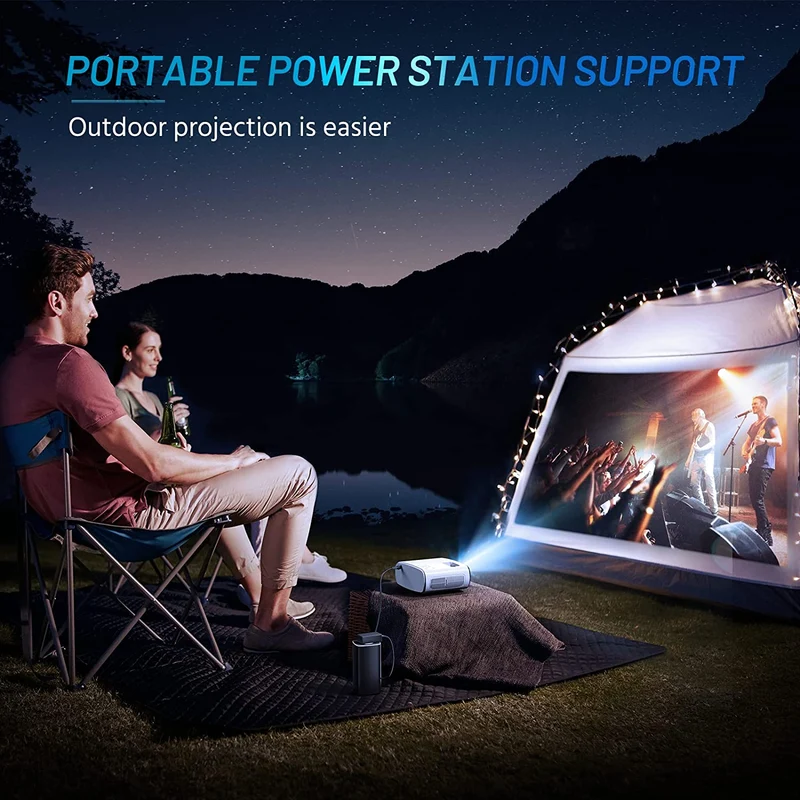 Now you can take the cinema experience wherever you go with this mini projector