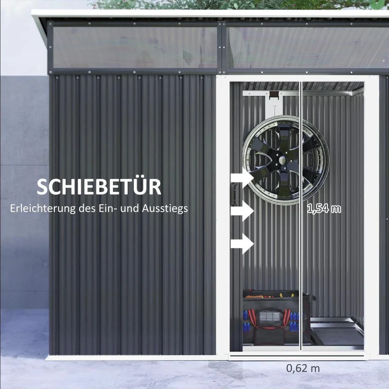 Gerätehaus Gartenhaus Geräteschrank Gartenschrank 1,9m²
