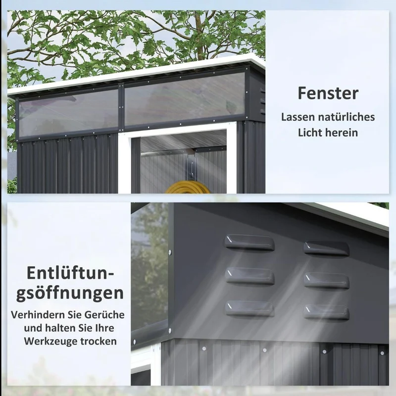 Gerätehaus Gartenhaus Geräteschrank Gartenschrank 1,9m²