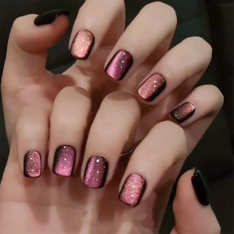 Glänzendes Acryl Press-On Nagel Set
