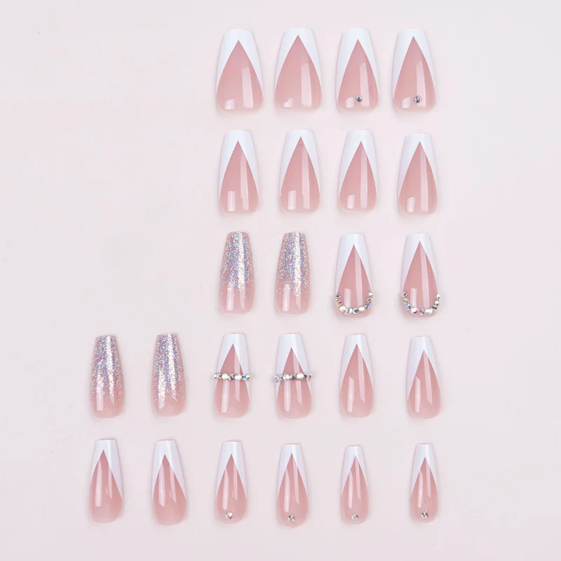 Glamouröse Stiletto Press-On Nägel Set