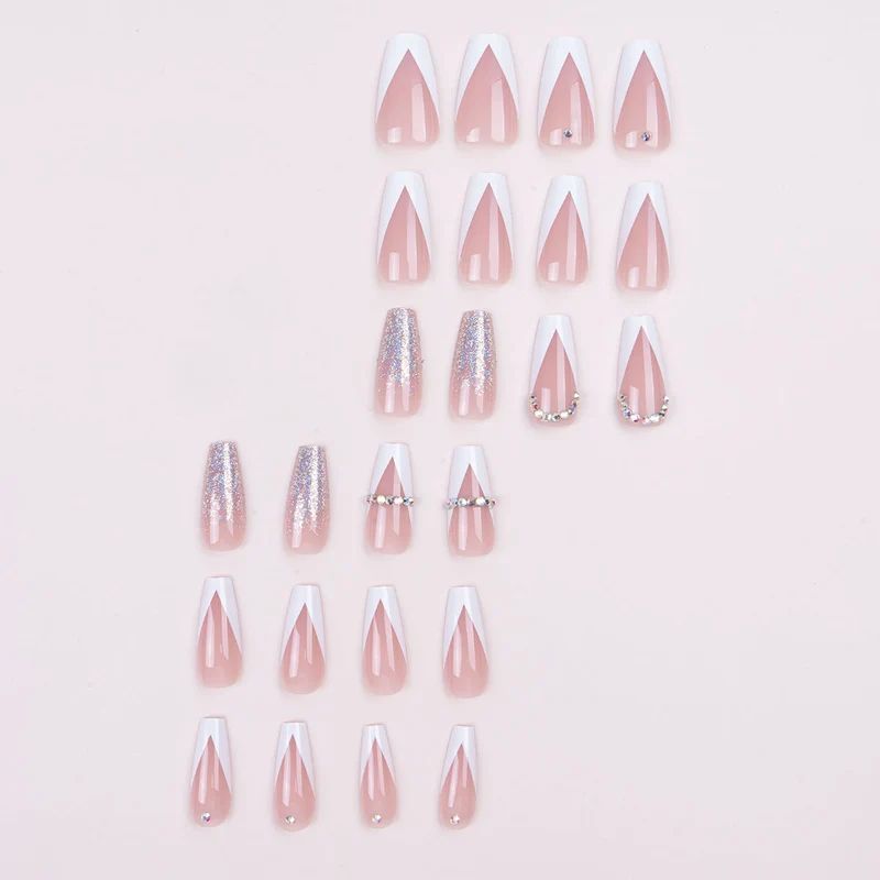 Glamouröse Stiletto Press-On Nägel Set
