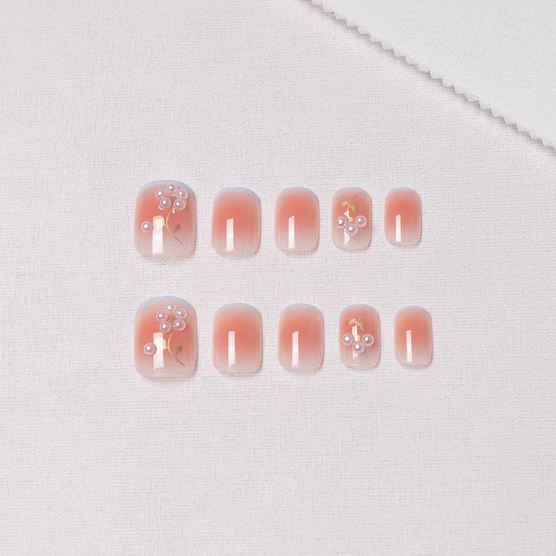Floral Dekorative Press-On Nagelkunst