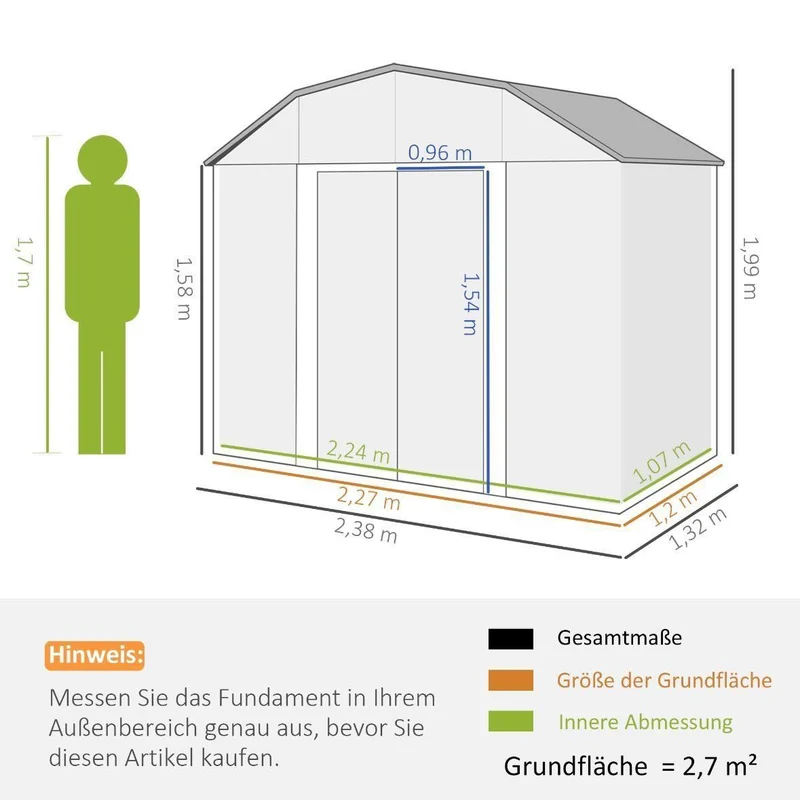 Gartenhaus Geräteschuppen Geräteschrank Gerätehaus Schuppen