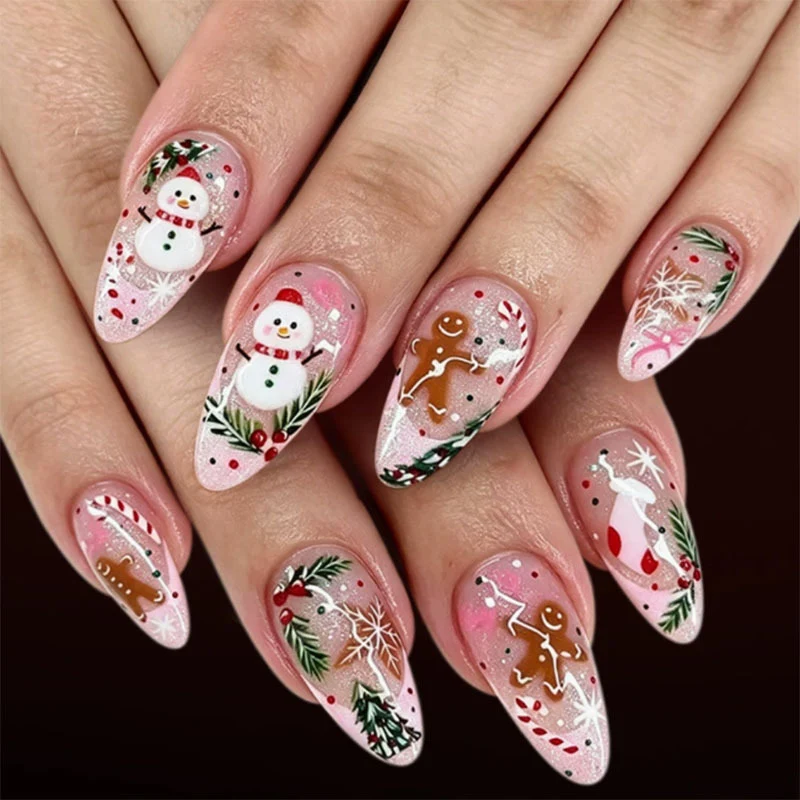 Festliche Feiertags-Nagelkunst
