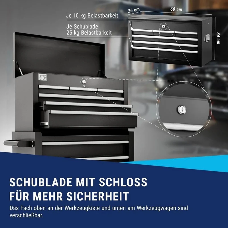 Werkstattwagen 4 Schubladen rollbar