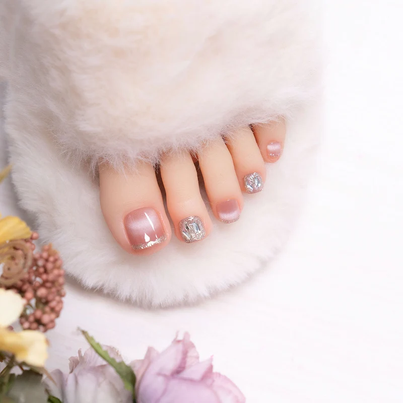 Glamouröses Strass-Pediküre-Set