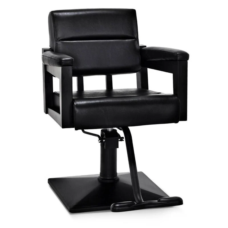 Friseurstuhl Barberstuhl höhenverstellbar 360° Schwarz