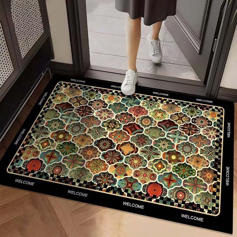 Lebendige geometrische Design-Eingangsmatte