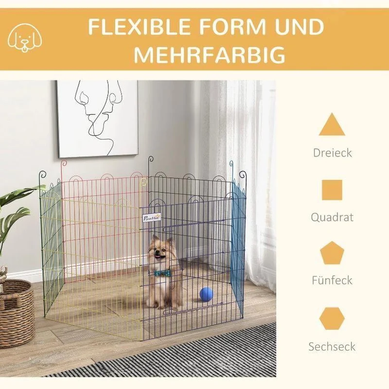 6tlg Welpenauslauf Freilaufgehege Gehege Haustiere