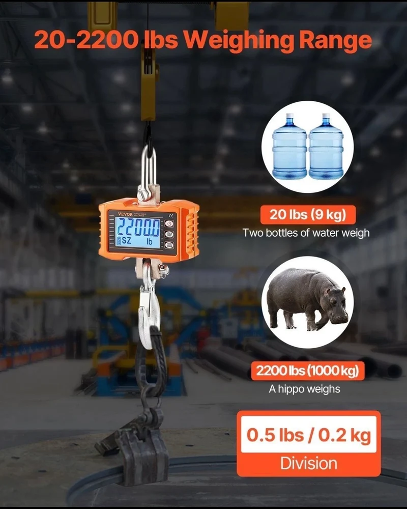 Digitale Kranwaage 1000kg