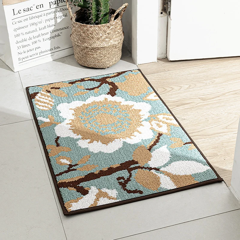Florales Design Bereich Teppich