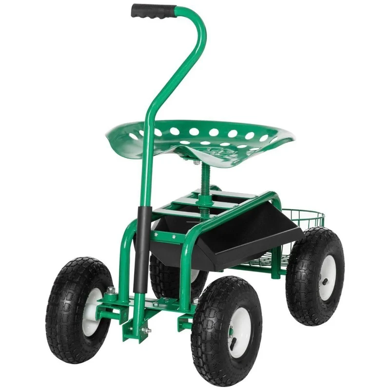 Gartenwagen mit Sitz rollbar