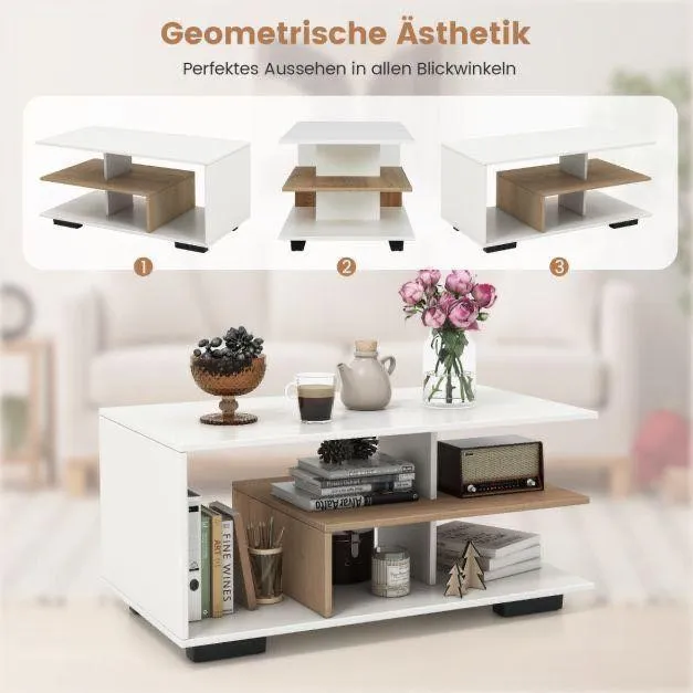 Couchtisch Holz 3 Ebenen