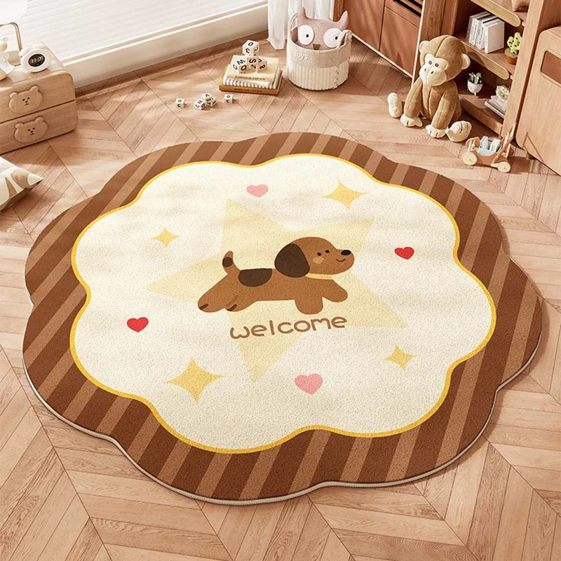 Verspielter Teppich für das Kinderzimmer
