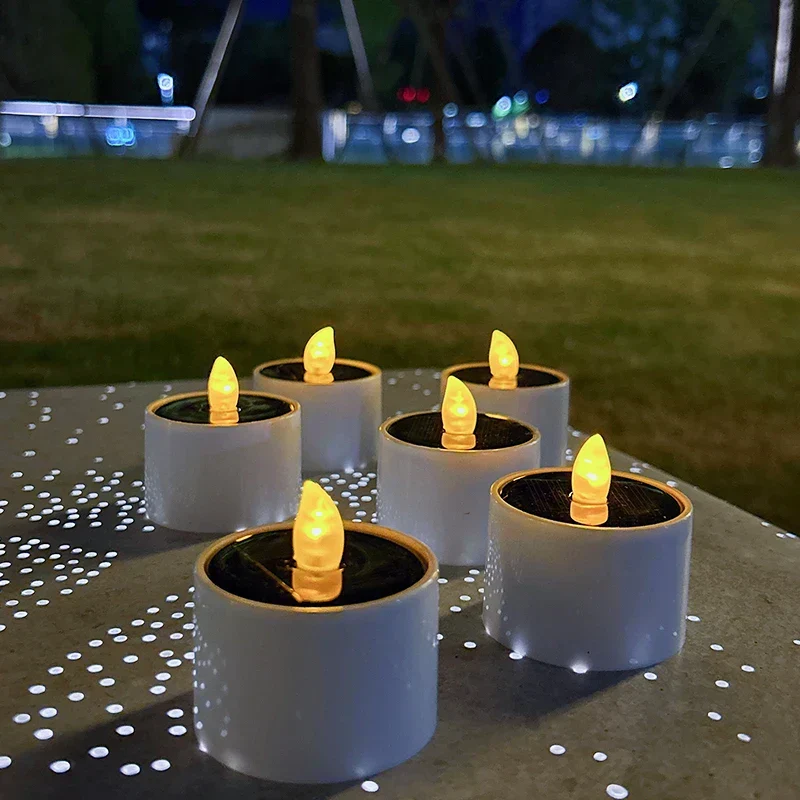 Solarbetriebene LED Kerzen – Flackernde Außenbeleuchtung für Garten und Terrasse | Karnz