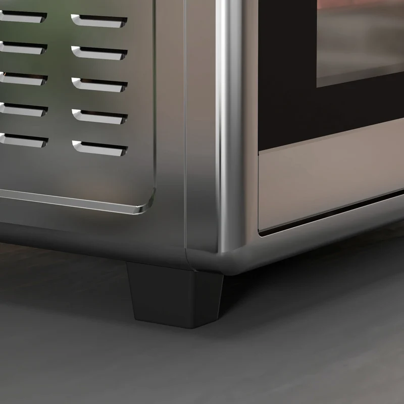 30 L Mini Oven, Countertop Electric Oven with Baking Tray and Wire Rack, 1600W, Silver