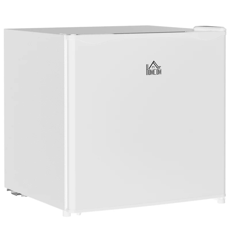 46 Litre Table Top Mini Fridge with Ice Box, Reversible Door, Adjustable Temperature, Cream