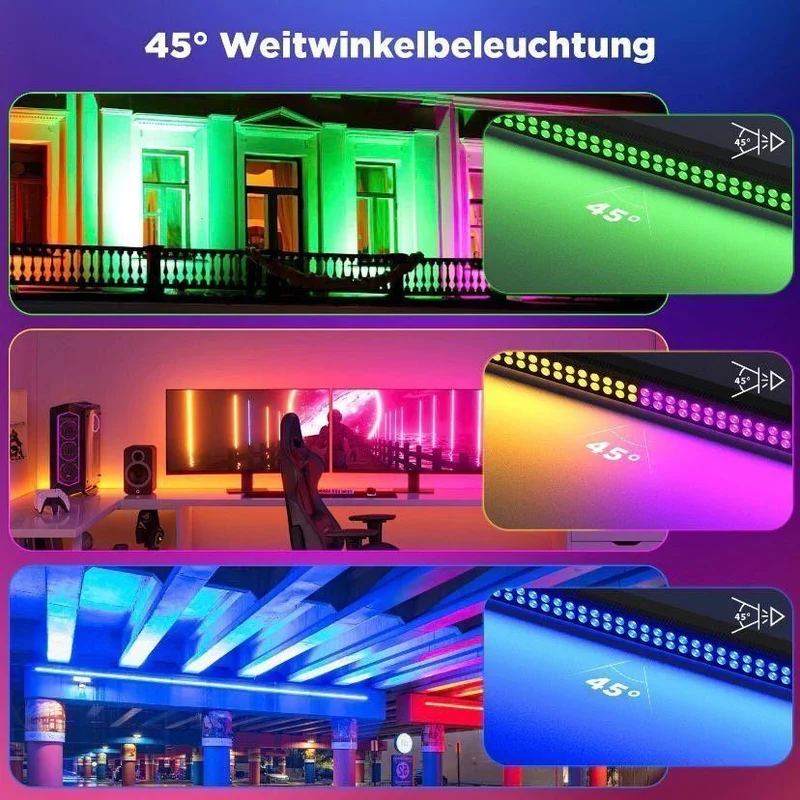 2er Set LED 180W RGB DMX Bühnenbeleuchtung 80 LEDs