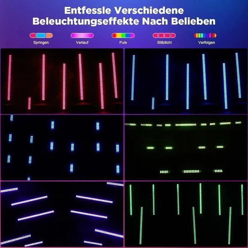 2er Set LED 180W RGB DMX Bühnenbeleuchtung 80 LEDs