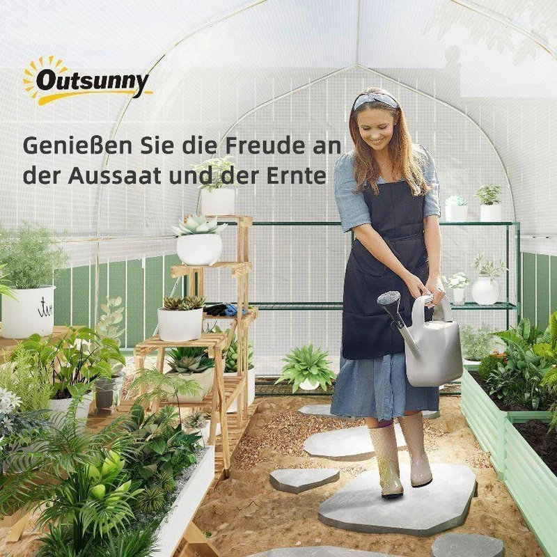 Foliengewächshaus 3×2×2 m Garten Gewächshaus