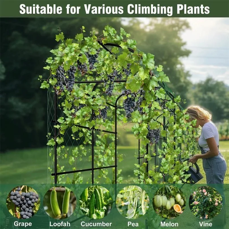 Gartenbogen Rankhilfe Metall 222 cm Torbogen