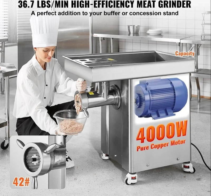 Fleischwolf 4000W 42# Edelstahl