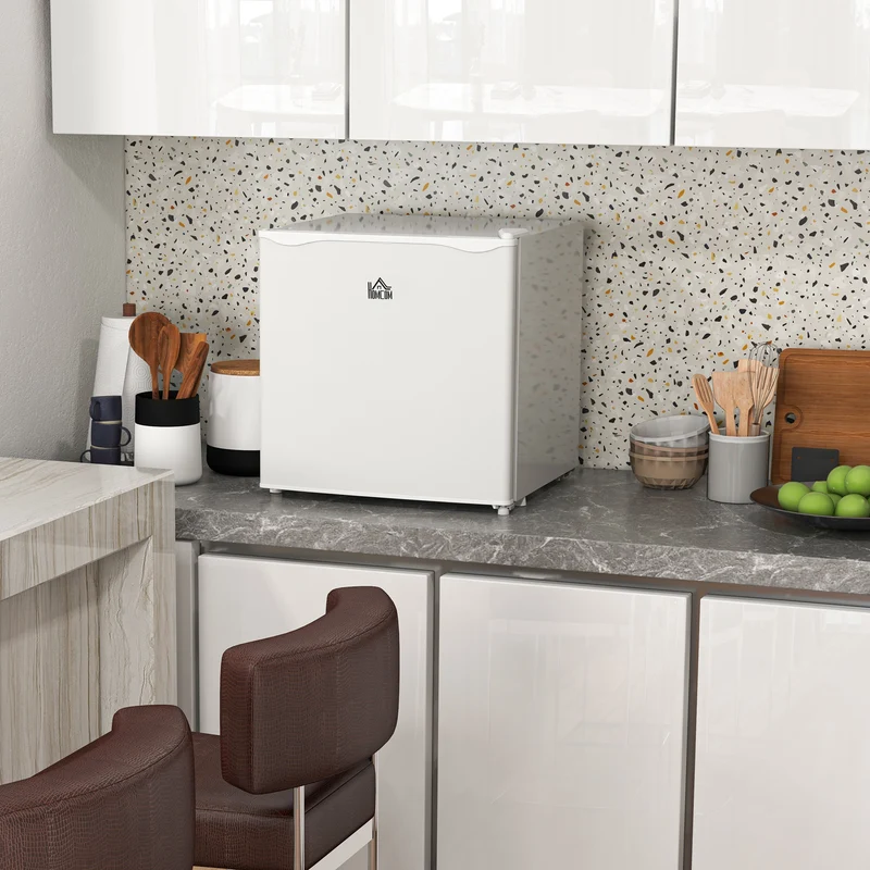 35L Tabletop Mini Freezer with Reversible Door, Adjustable Temperature & Wire Shelf, White