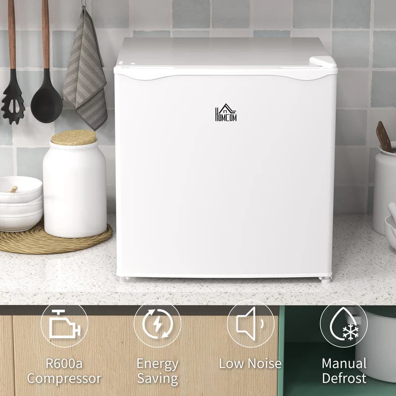 35L Tabletop Mini Freezer with Reversible Door, Adjustable Temperature & Wire Shelf, White