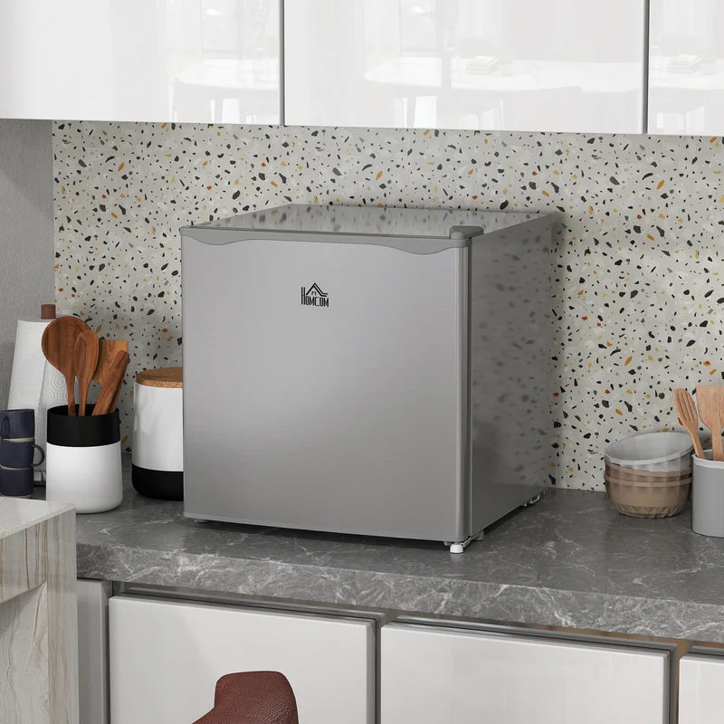 35L Tabletop Mini Freezer with Reversible Door, Adjustable Temperature & Wire Shelf, Grey