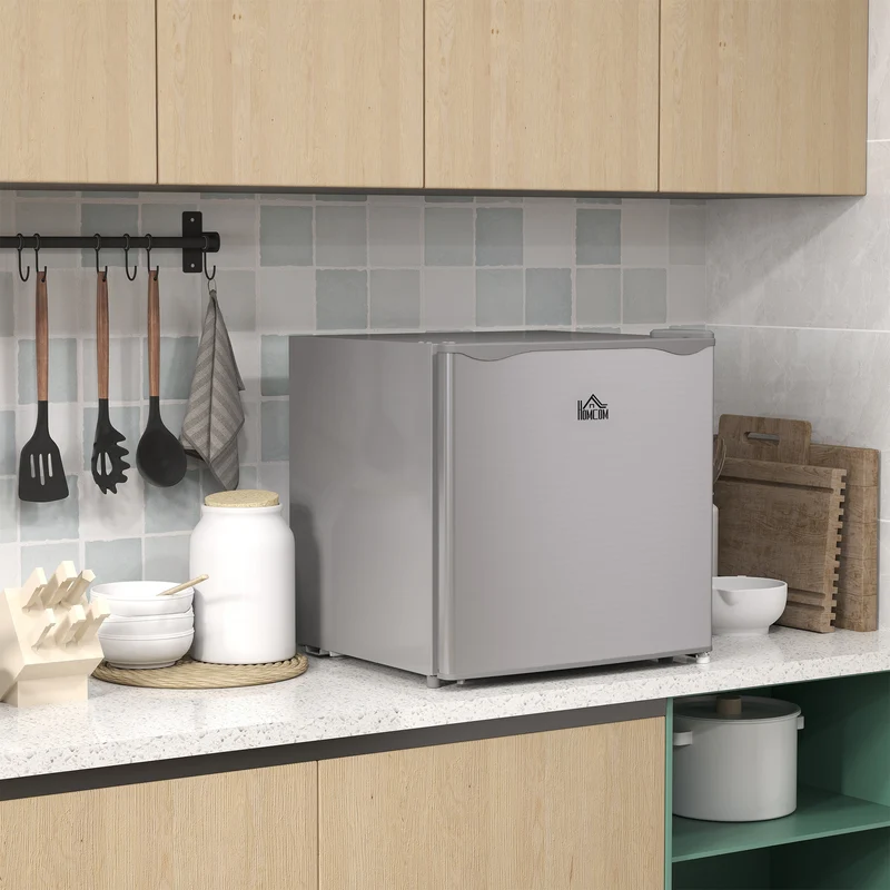 35L Tabletop Mini Freezer with Reversible Door, Adjustable Temperature & Wire Shelf, Grey