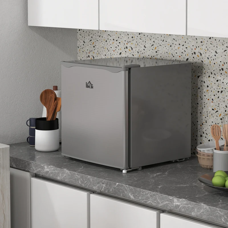 35L Tabletop Mini Freezer with Reversible Door, Adjustable Temperature & Wire Shelf, Grey
