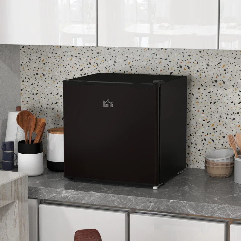 35L Tabletop Mini Freezer with Reversible Door, Adjustable Temperature & Wire Shelf, Black