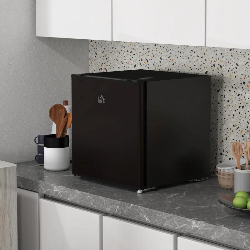 35L Tabletop Mini Freezer with Reversible Door, Adjustable Temperature & Wire Shelf, Black