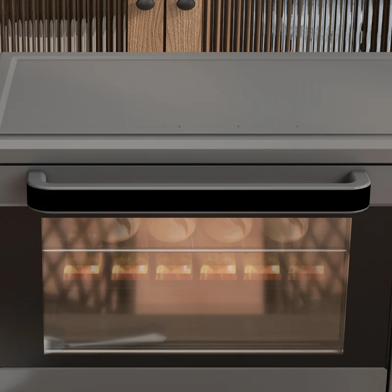 Mini Oven, 21L Countertop Electric Grill with Baking Tray and Wire Rack, 1400W, Grey