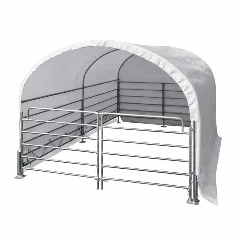Mobiler Tierunterstand 2×3m Weidezelt Stall