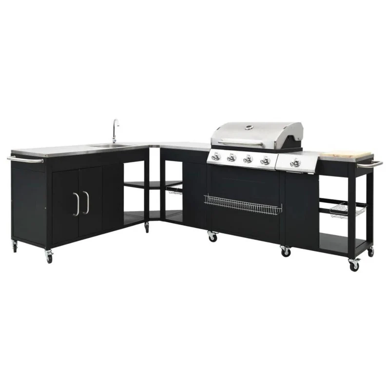 Gasgrill Outdoor Grillecke Küche 4+1 Brenner Grillen
