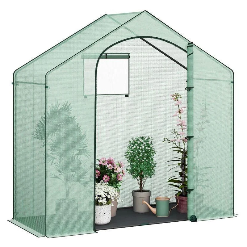 Foliengewächshaus 200×80×200cm Garten Gewächshaus