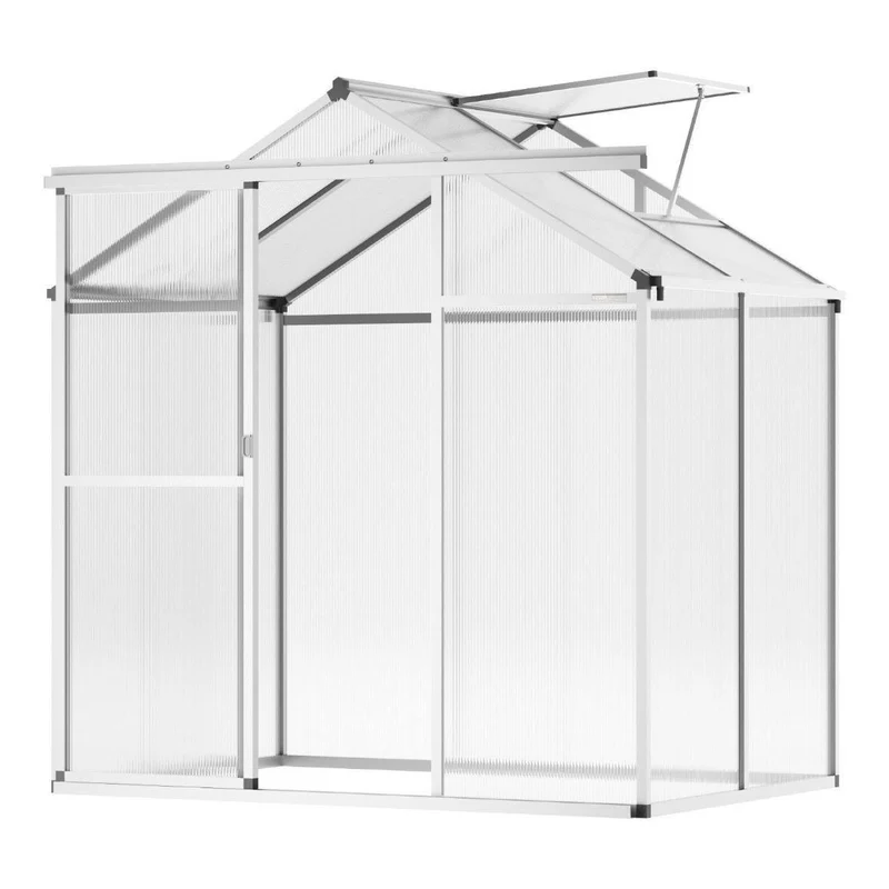 Gewächshaus Aluminium Polycarbonat 4,75m² Frühbeet Gartenhaus