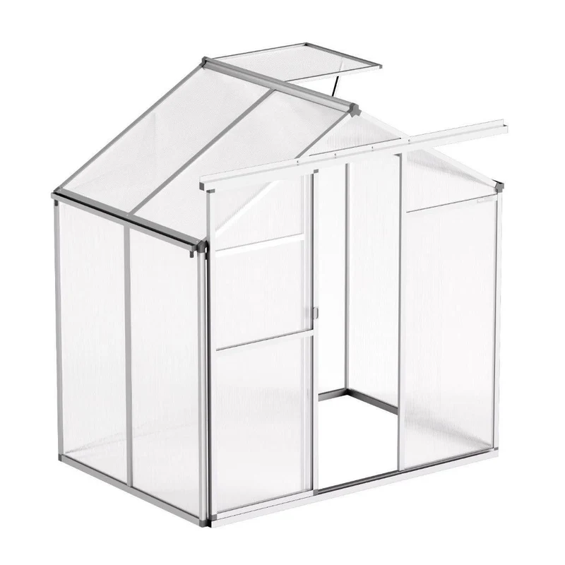 Gewächshaus Aluminium Polycarbonat 4,75m² Frühbeet Gartenhaus