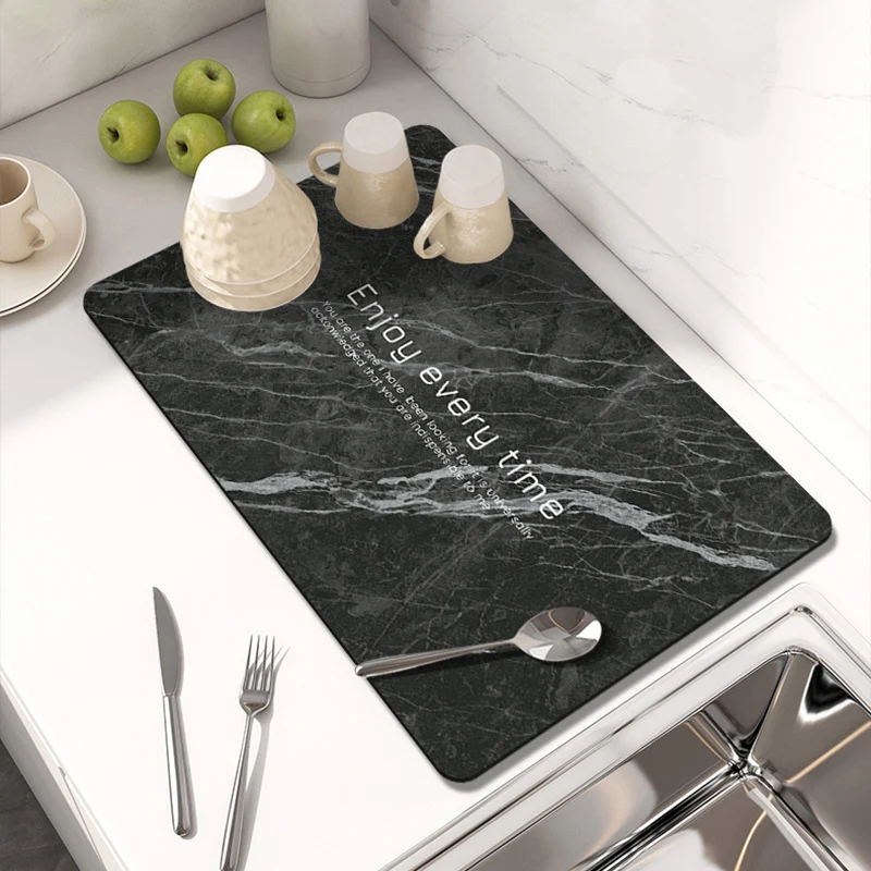 Elegante Marmor Druck Tischmatte