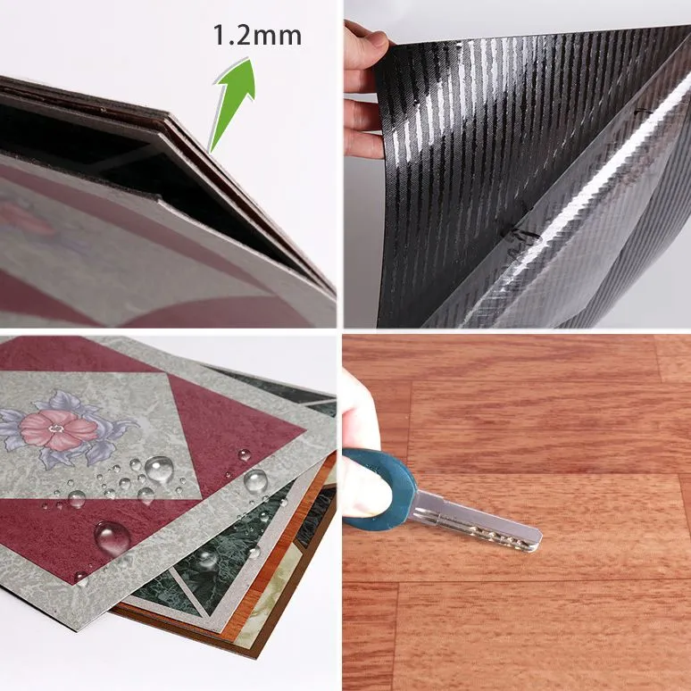 Skanto | Selbstklebende PVC-Bodenmatte in Steinoptik Vinylboden